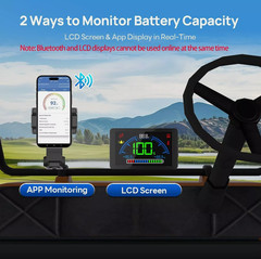 DCHOUSE 48V 100Ah Lithium Golf Cart Battery + 48V 18A Charger Trolling Motor RV
