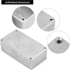 Aluminium Stomp Box Enclosures, 3 Pcs, DIY Guitar Pedal Cases, Unfinished