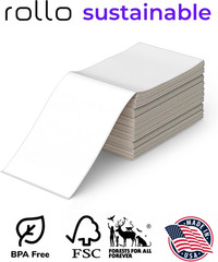 Direct Thermal Shipping Labels – Pack of 500 4X6 Thermal Labels Fanfold – Per…