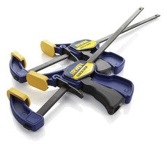 Irwin 1964745 100 lbs. Force Resin Quick-Grip Bar Clamp 12 x 2-7/16 D in.