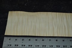 Curly Maple Raw Wood Veneer Sheet 4.5 x 40 inches 1/42nd 4669-43