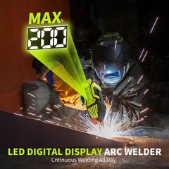 Soldadora portátil de 20-200 A, 110 V, MMA ARC con ajuste de corriente variable