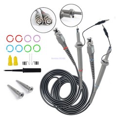2pcs Oscilloscope Probe Scope Clip Test Cable Lead Kit 1X /10X BNC For P6100