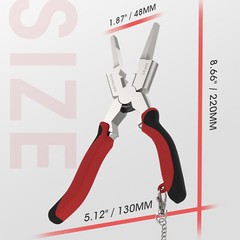 8″ Anti-Rust MIG Welding Pliers with Rentention Chain, for Professional Welding