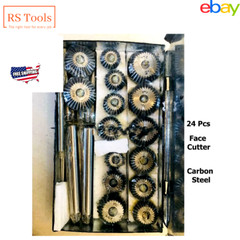 Engine Valve Seat High Carbon Steel Hcs Face Cutter Set 24 Pcs USA RSTOOLS