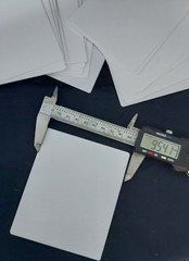 115 mm x 100 mm x 0.625 mm THICK ALUMINA CERAMIC SUBSTRATE 98.0 % No.: 514
