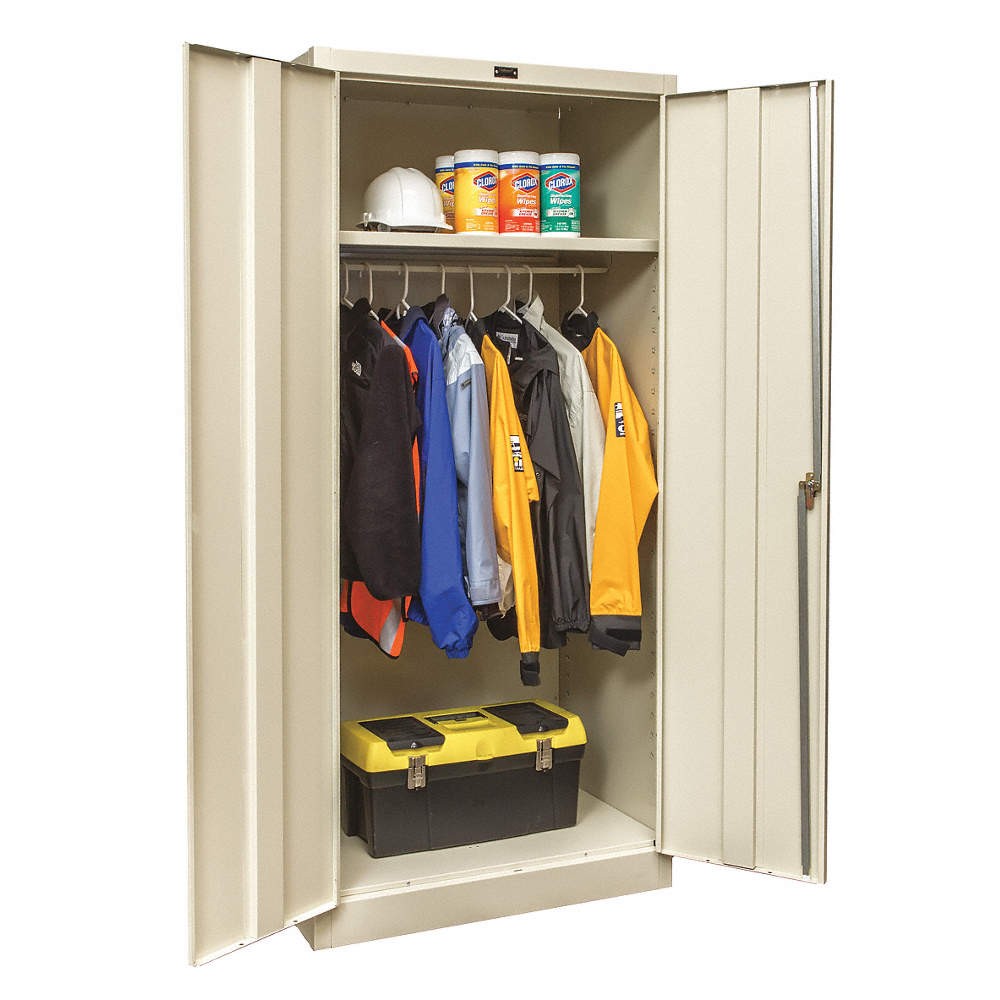 GRAINGER APPROVED 230W362472A-PT Storage Cabinet,72″x36″x24″,Tan,1Shlv 411L12