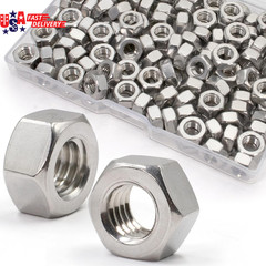 M6-1.0Mm Hex Nuts,150 Pack 304 (A2-70) Stainless Steel Hardware Nuts,Standard Me