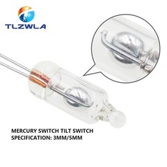 10PCS 3MM 5MM Tilt Switch Glass Unidirectional Tilt Switch Electric Induction