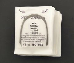 Dental Orthodontics Arch Wire Heat Thermal Activated Niti Round Wire Nature Form