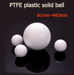 White Solid PTFE Plastic Balls Dia~∅1mm-∅63mm Anticorrosion Diaphragm Pump Ball