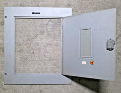 Zinsco Electrical Panel Cover Gray Metal Interior Enclosure Door Door Only