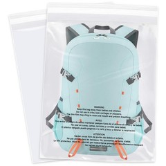 WEPOLY 18×24 Clear Self-Seal Poly Bags 200 Count for Shirts Clothing FBA