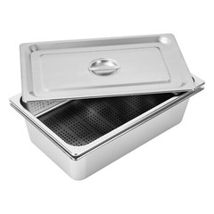 3-Pack Full Size Hotel Pan Steam Table Pan Restaurant Dishes Food Warmer Tray