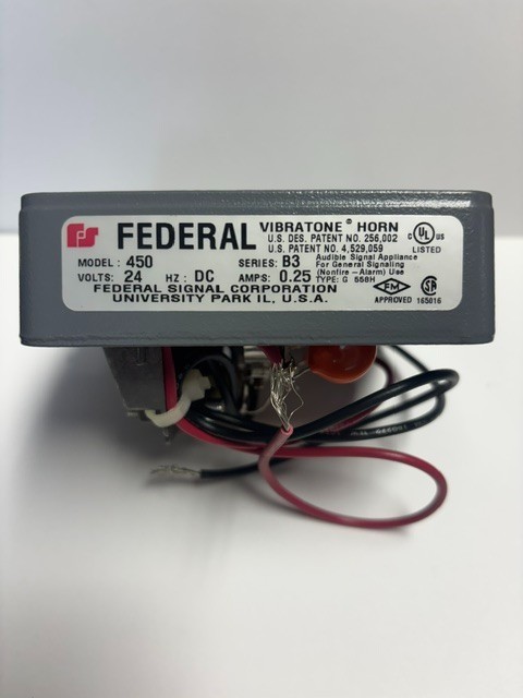 Brand New Federal Signal Vibratone Horn 24V 450-024-031 Also Sold As 450E-024