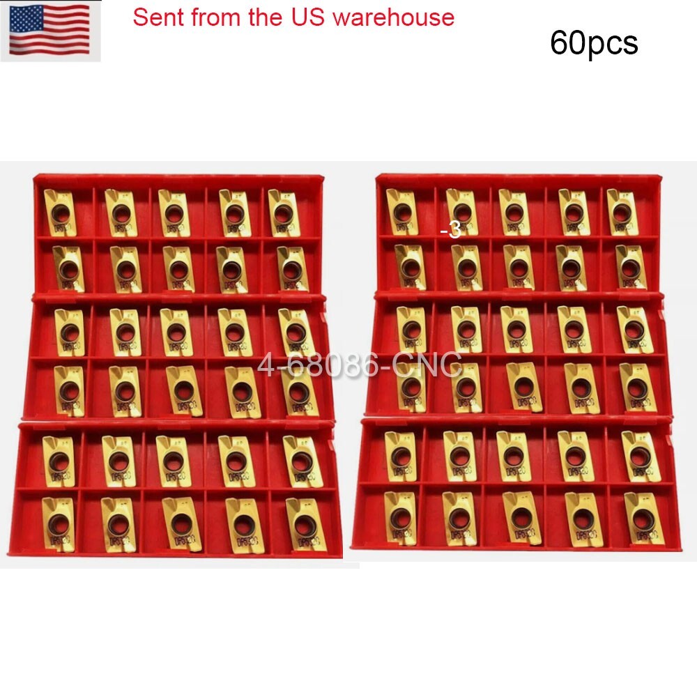 60PCS APMT1604PDER DP Indexable CNC milling cutter Carbide INSERTS APKT1604