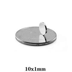 100PCS 10x1mm Thin Neodymium Magnets 10mmX1mm Permanent Magnet disc 10x1mm Ma…