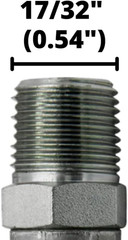 (10-Pack) 1/4″ Hose X 1/4″ NPTF Male Pipe Swivel Hydraulic Hose Crimp Fitting En