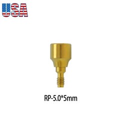 Dental Healing Abutment Cap Cover Screw Fit Nobel Active RP NP Height 3/5/7mm