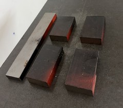 4140 Alloy Steel Bar Lot – Round/Flat/Cutoff Pieces – 5 Pieces – 6.85 LBS
