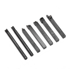 3/8 ” 10mm Shank Indexable Carbide Lathe Turning Insert Tool Holder 21PCS