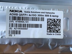 Nokia 474899A.101 AOMB QSFP+ 4x10G 300m MM E-Temp – Lot of 4 NIB