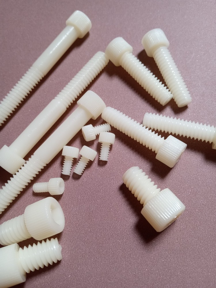 Nylon, Plastic Socket Head Allen Head Bolts 632-1/4″ Thread Packs of 10