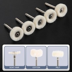Dental Polishing Buffing Wheel Brushes RA 2.35mm Shank for Rotary Tool