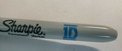 1D One Direction Harry Stiles Sharpie Blue Color FINE POINT Sharpie New Favorite
