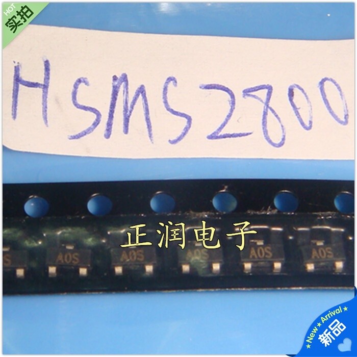 10pcs HSMS-2800-TR1 DIODE SCHOTTKY GP 70V 1A SOT-23 HSMS-2800 2800-T HSMS28