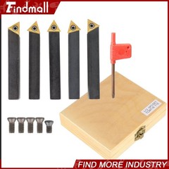 Findmall 5Pcs 1/2″ Indexable Carbide Insert Turning Tooling Bit Holder For Lathe