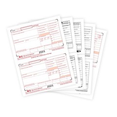 2025 Blue Summit Supplies Tax Forms, W2 4-Part Tax Forms Kit, 25 Forms
