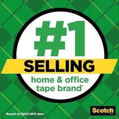 Scotch Invisible Matte Finish Magic Tape with Dispensers 3/4 Inches x 300 Inches