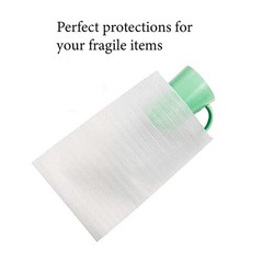 100 Cushion Foam Pouches & Sheets, Moving Wrap Pouches, 100 Count, White