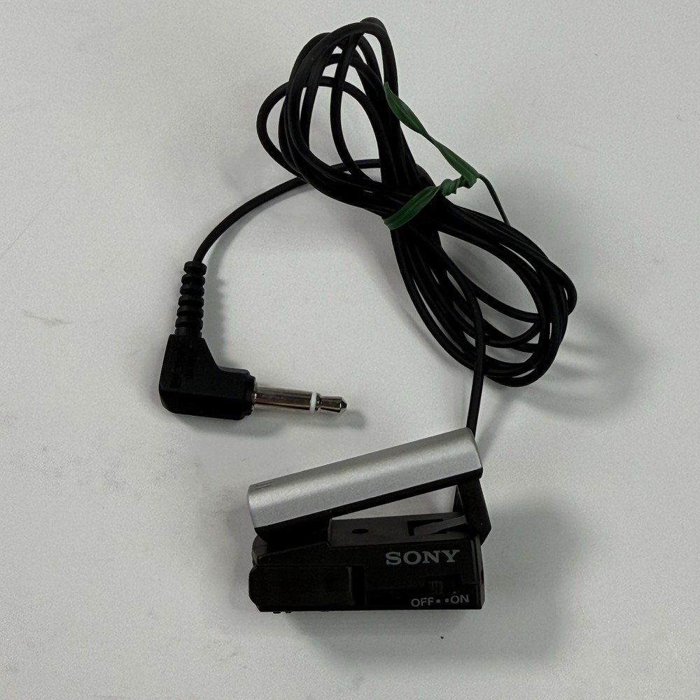 Sony ECM-011 Electret Condenser Microphone Made In Japan Clip Onto Tie Or Lapel