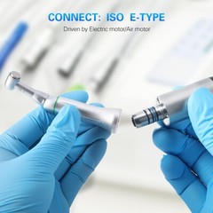 Dental 10:1 Contra Angle Handpiece Push button ISO E-Type for Engine&hand file