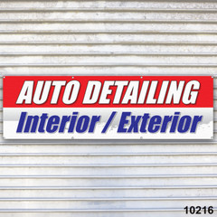 Auto Detailing Interior / Exterior Banner Auto Repair Service Bay