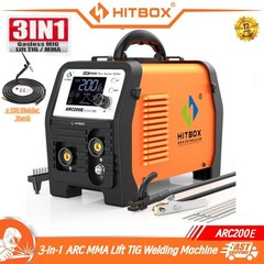HITBOX 3-in-1 200A Welding Machine Stick Welder ARC MMA Lift TIG with TIG Torch