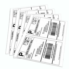 100-20000 Premium 8.5×5.5 Shipping Mailing Labels Half Sheet Self Adhesive