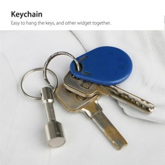 8X Magnet Keychain for Testing Gold Silver Brass Coins Jewelry Key Hanger Holder