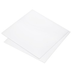 2 PCS 1/8 Inch Thick UHMW Polyethylene White Plastic Sheets 12×12 Inch