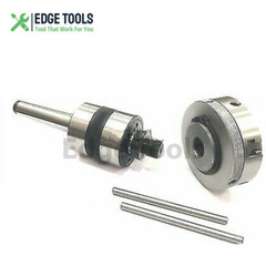 Revolving Centre 3MT shank with 50mm 3 Jaw Chuck mounting for Lathe Tailstock