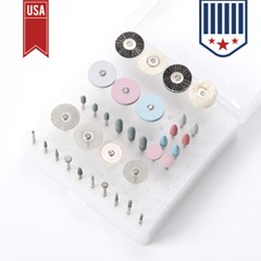 35PCS AZDENT Dental Lab Polishing Kit Ceramic Porcelain Grinding Dentist Tool HP