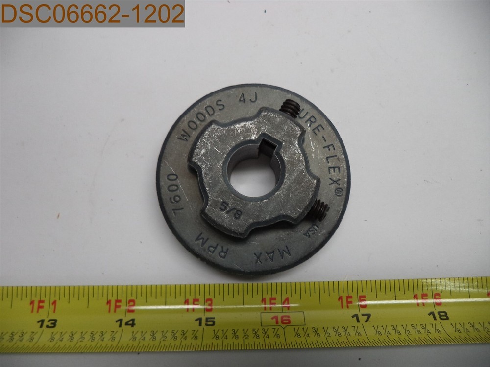 Sure-Flex Max RPM 7600 Woods 4J, Bore=5/8″, 2-1/2″ W