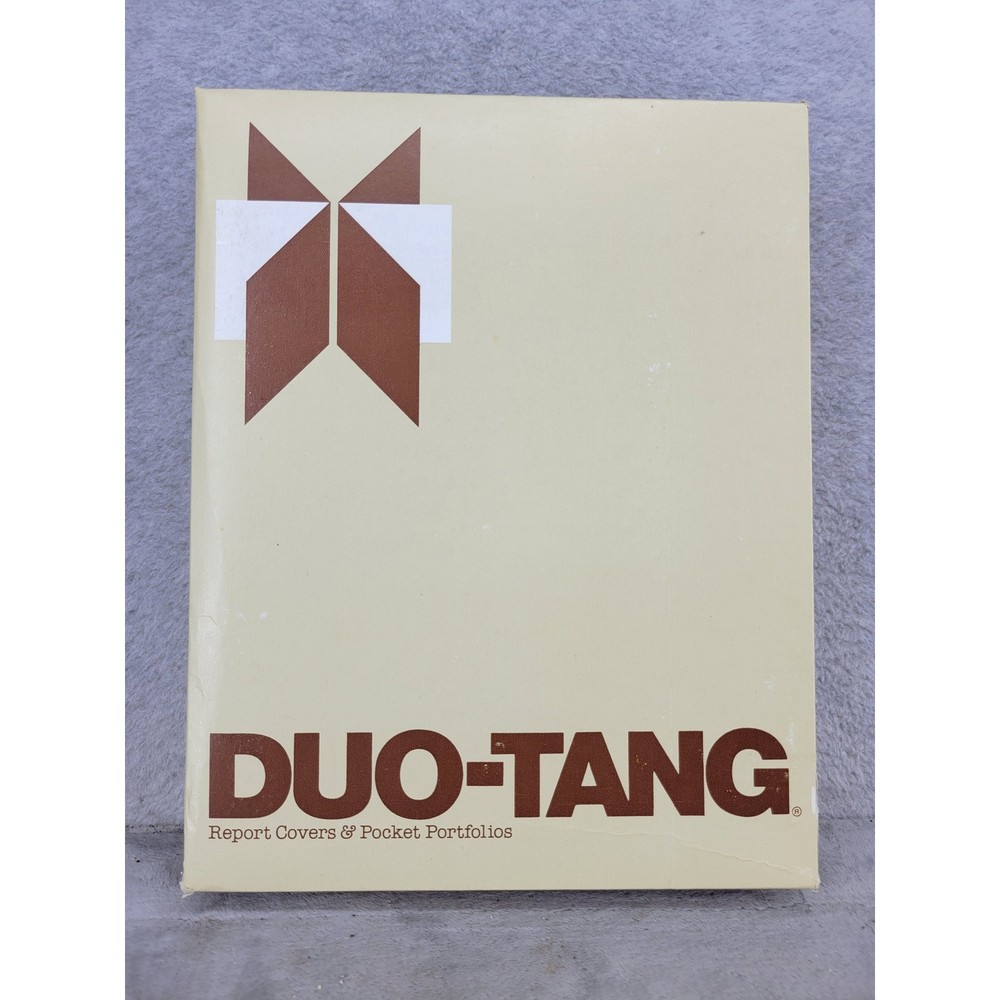 Vintage Duo-Tang Tan Double Pocket Portfolios 25 Count 50125-44 Made in US