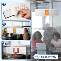 Office Door Signs,7 Options-Do Small Signage, Brushed Silver with Multicolor