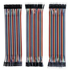 120pcs Multicolored Breadboard Jumper Wires Kit 40Pin Male to Female Male to Mal