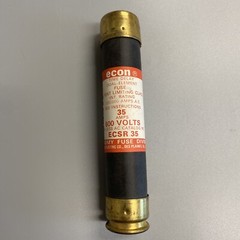 FEDERAL PACIFIC ECON ECSR35 35A 600V TIME DELAY DUAL-ELEMENT FUSE