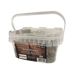 #8 x 2″ Deck Screws | Square Drive | Bugle Head | Brown Ruspert | 500pcs Box