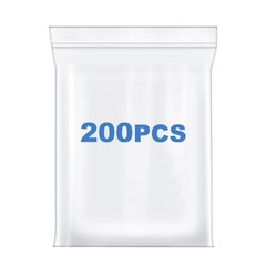 200 PCS 2″ X 3″ 4 Mil Clear Zip Poly Bags Reclosable Plastic Bags